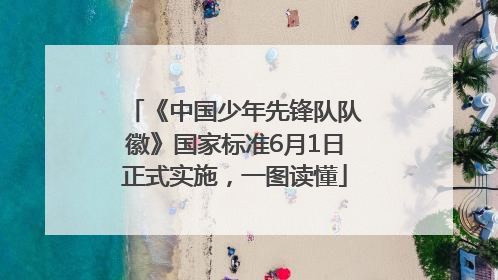 《中国少年先锋队队徽》国家标准6月1日正式实施，一图读懂