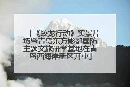 《蛟龙行动》实景片场暨青岛东方影都国防主题文旅研学基地在青岛西海岸新区开业