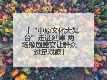 “中原文化大舞台”走进延津 两场豫剧盛宴让群众过足戏瘾