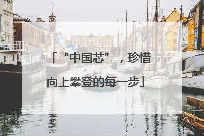 “中国芯”，珍惜向上攀登的每一步