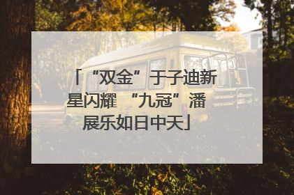 “双金”于子迪新星闪耀 “九冠”潘展乐如日中天