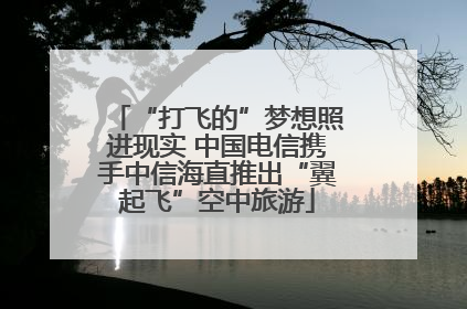 “打飞的”梦想照进现实 中国电信携手中信海直推出“翼起飞”空中旅游