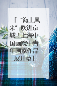 “海上风来”吹进京城！上海中国画院中青年画家作品展开幕