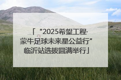 “2025希望工程·蒙牛足球未来星公益行”临沂站选拔圆满举行