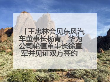 王忠林会见东风汽车董事长杨青、华为公司轮值董事长徐直军并见证双方签约 推动优势互补 实现共赢发展