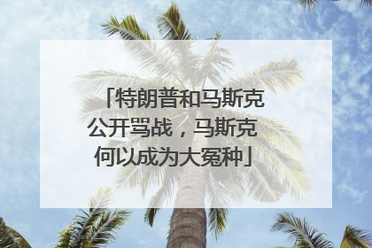 特朗普和马斯克公开骂战，马斯克何以成为大冤种