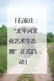 石家庄：“太平河文化艺术生态圈”正式启动