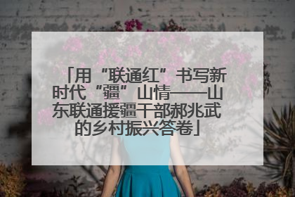 用“联通红”书写新时代“疆”山情——山东联通援疆干部郝兆武的乡村振兴答卷