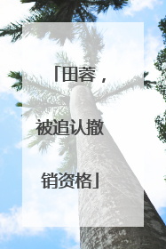 田蓉，被追认撤销资格