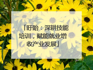 盱眙：深耕技能培训，赋能就业增收产业发展