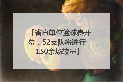 省直单位篮球赛开幕，52支队将进行150余场较量