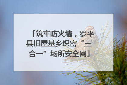 筑牢防火墙，罗平县旧屋基乡织密“三合一”场所安全网