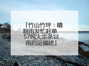 竹山竹坪：晴制雨发忙赶单 57吨大宗茶冒雨启运福建