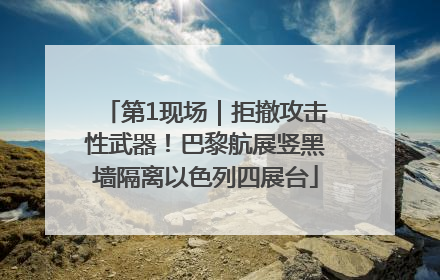 第1现场｜拒撤攻击性武器！巴黎航展竖黑墙隔离以色列四展台