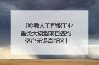 羚数人工智能工业垂类大模型项目签约落户无锡高新区