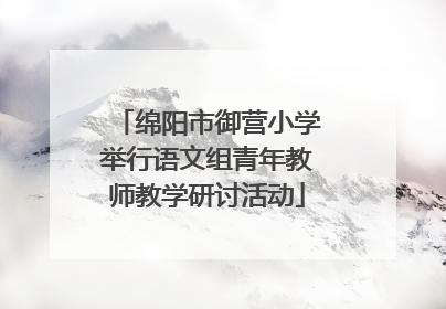 绵阳市御营小学举行语文组青年教师教学研讨活动