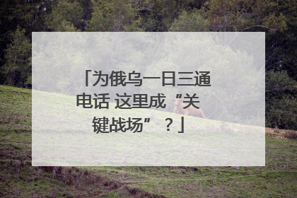 为俄乌一日三通电话 这里成“关键战场”？