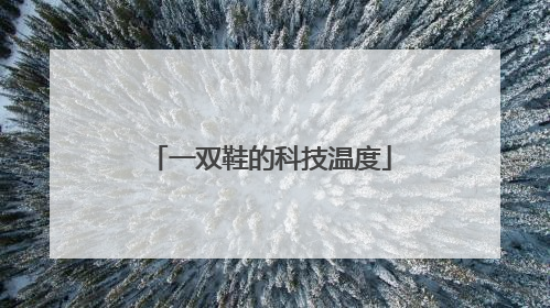一双鞋的科技温度