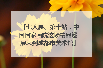 七人展、第十站：中国国家画院这场精品巡展来到成都市美术馆