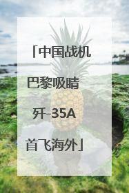 中国战机巴黎吸睛 歼-35A首飞海外