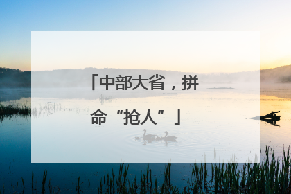 中部大省，拼命“抢人”