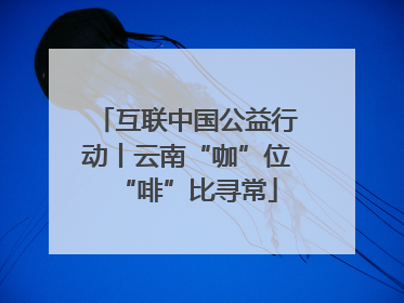 互联中国公益行动丨云南“咖”位“啡”比寻常