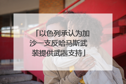 以色列承认为加沙一支反哈马斯武装提供武器支持