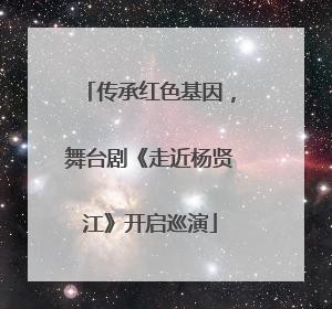 传承红色基因，舞台剧《走近杨贤江》开启巡演