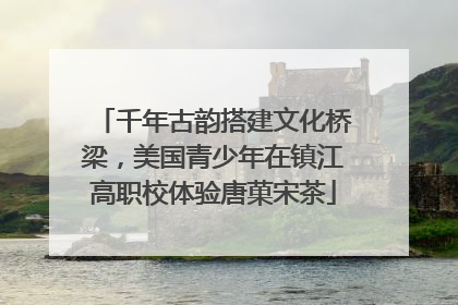 千年古韵搭建文化桥梁，美国青少年在镇江高职校体验唐菓宋茶