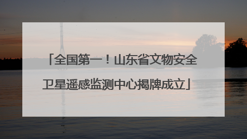 全国第一！山东省文物安全卫星遥感监测中心揭牌成立