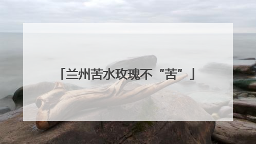 兰州苦水玫瑰不“苦”