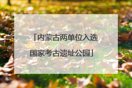 内蒙古两单位入选国家考古遗址公园