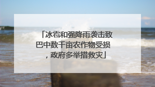 冰雹和强降雨袭击致巴中数千亩农作物受损，政府多举措救灾