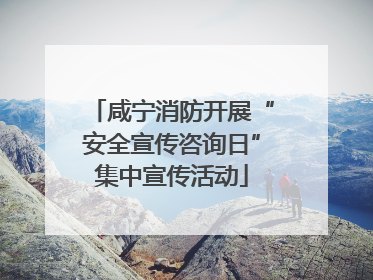 咸宁消防开展“安全宣传咨询日”集中宣传活动