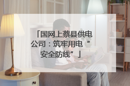 国网上蔡县供电公司：筑牢用电“安全防线”