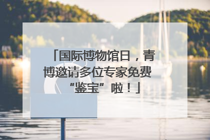 国际博物馆日，青博邀请多位专家免费“鉴宝”啦！