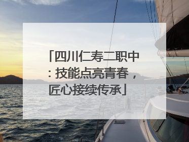 四川仁寿二职中：技能点亮青春，匠心接续传承