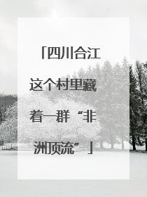 四川合江这个村里藏着一群“非洲顶流”