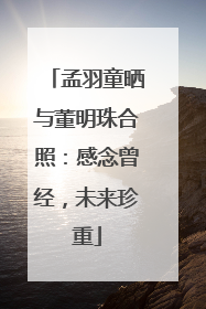 孟羽童晒与董明珠合照：感念曾经，未来珍重