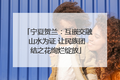 宁夏贺兰：互嵌交融 山水为证 让民族团结之花绚烂绽放