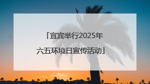 宜宾举行2025年六五环境日宣传活动