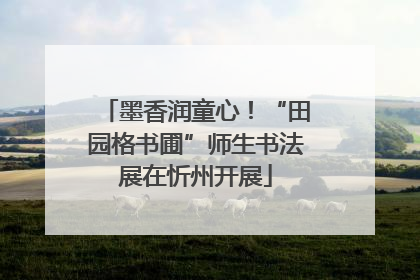 墨香润童心！“田园格书圃”师生书法展在忻州开展