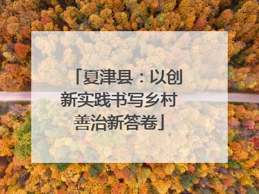 夏津县：以创新实践书写乡村善治新答卷