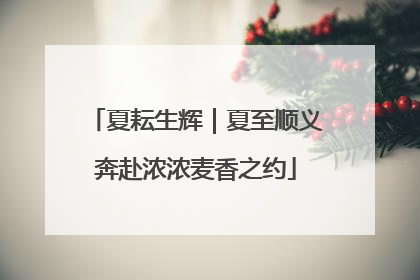 夏耘生辉｜夏至顺义奔赴浓浓麦香之约