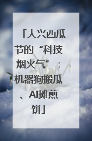 大兴西瓜节的“科技烟火气”：机器狗搬瓜、AI摊煎饼