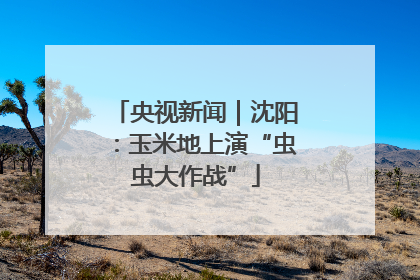 央视新闻｜沈阳：玉米地上演“虫虫大作战”