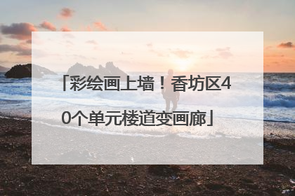 彩绘画上墙！香坊区40个单元楼道变画廊