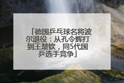 德国乒乓球名将波尔退役：从孔令辉打到王楚钦，同5代国乒选手竞争