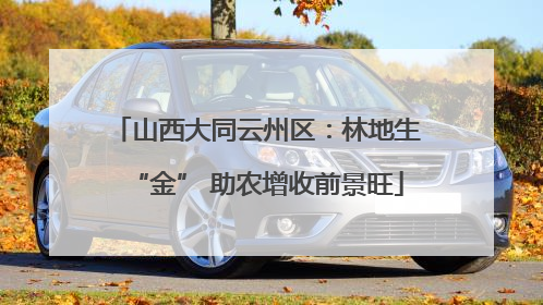 山西大同云州区：林地生“金” 助农增收前景旺
