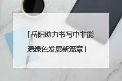 岳阳助力书写中非能源绿色发展新篇章
